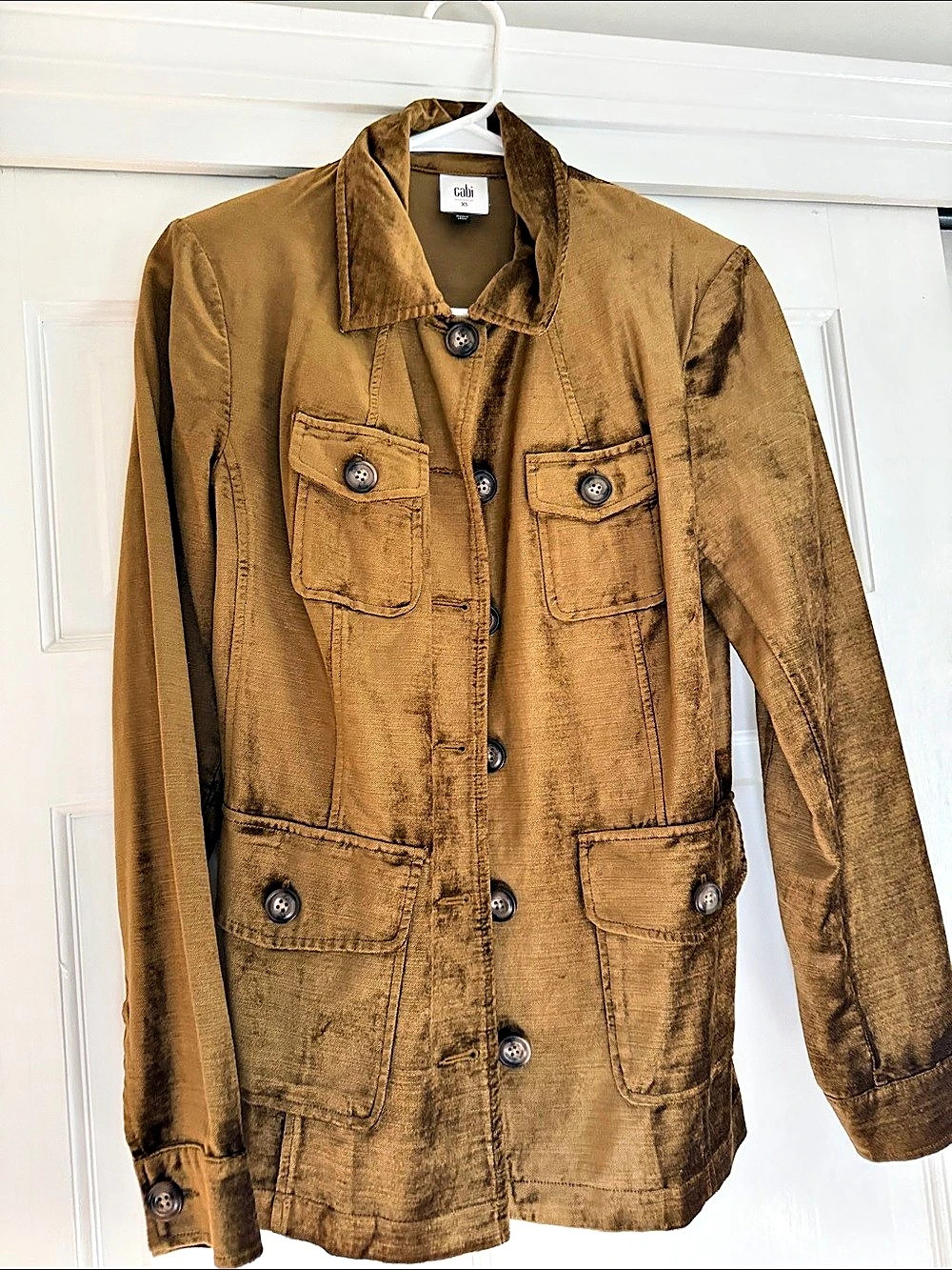 Cabi Flash Jacket Bronze/Brown velvet Size XS Like new, never worn